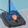 Soozier 7.5-10ft Portable Basketball Hoop With Wheels And 43" Backboard