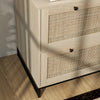 Vinsetto 2 Drawer File Cabinet With Locks For Letters, A4, Legal Size|Vinsetto Classeur Verrouillable Avec Barre De Suspension, Naturel