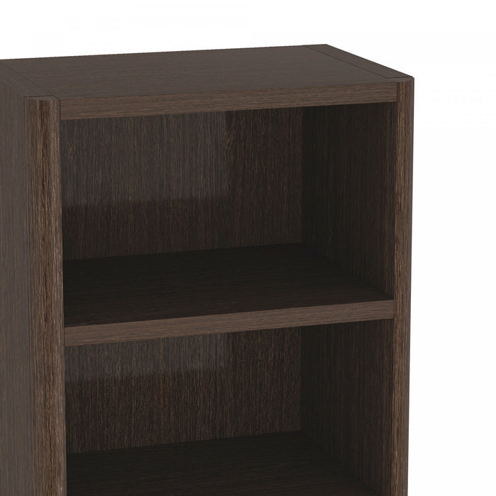 Rivington Modern 28\" Open Bookcase in Dark Walnut