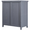 Outsunny Garden Storage Cabinet, Outdoor Tool Shed With Galvanized Top And Two Shelves For Yard Tool|Outsunny Armoire De Rangement De Jardin Avec Toit En Metal Galvanise Deux Etageres Pour Les Outils D