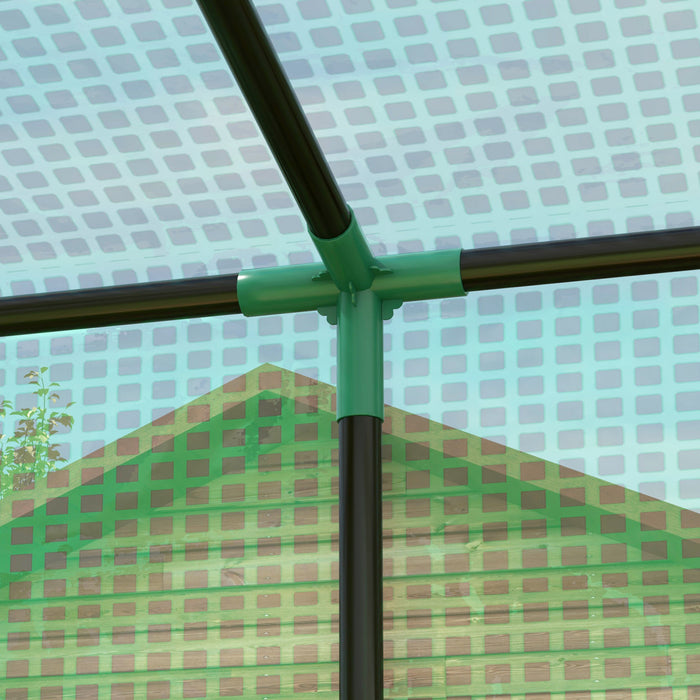 Outsunny Tomato Greenhouse With Reinforced Pe Cover Walk-in Green House