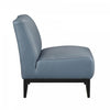 Murdock Accent Chair Blue Leather | Fauteuil D'appoint Murdock En Cuir Bleu