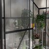 Outsunny 6' X 2.5' Polycarbonate Greenhouse, Walk-in Green House With Sliding Door, 5-level Roof Ven|Outsunny Serre En Polycarbonate De 6' X 2,5', Serre De Plain-pied Avec Porte Coulissante, Aeration D