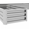 Outsunny L-shaped Raised Garden Bed, 82" X 109" X 12" Galvanized Steel Planter Box With Multi-reinfo|Outsunny Lit De Jardin Sureleve En Forme De L, 82" X 109" X 12'' Jardiniere En Acier Galvanise Avec