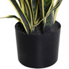Outsunny 30" Artificial Snake Plant, Artificial Tree with 21 Leaves in Pot