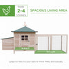 Pawhut 77" Chicken Coop Hen House Rabbit Hutch Poultry Cage Pen Outdoor Backyard With Nesting Box Ru|Pawhut 77" Poulailler Cage Lapin Clapier Volaille Exterieur Cour Avec Nichoir Aire De Jeux Naturel