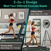 Superfit 4.75hp 2 In 1 Folding Home Treadmill With Remote App Control