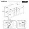 Sorelle 59 Inch Double Sink Bathroom Vanity with Resin Sinks and 3 Drawers, White | Sorelle Meuble-Lavabo Double 59 po avec Vasques en Resine et 3 Tiroirs, Blanc