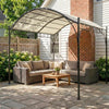 Outsunny 10' x 10' Pergola UV30+ Canopy Steel Frame, Cream White