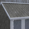 Outsunny 12' x 5.5' Metal Garden Storage Shed with Lockable Door, Grey