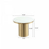 Glenn Modern Glam 2-Piece Coffee Table & End Table Set in Gold Coffee Table Set | Ensemble moderne et glamour Glenn de 2 tables : table basse et table d’appoint, finition or
