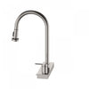 4 Function Pivoting Waterfall Pull-Down Kitchen Faucet with Power Wash. Brushed Nickel-FCWRMBND1 Laundry Combo | Robinet de cuisine cascade pivotant a 4 fonctions avec mode de nettoyage puissant. Nickel brosse-FCWRMBND1