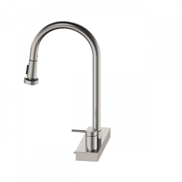 4 Function Pivoting Waterfall Pull-Down Kitchen Faucet with Power Wash. Brushed Nickel-FCWRMBND1 Laundry Combo