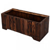 Outsunny 37.5"x15"x15.75" Raised Garden Bed, Wooden Planters For Outdoor Plants, Rectangle Vegetable|Outsunny 37,5"x15"x15,75" Lit De Jardin Sureleve Lit De Jardin En Bois Jardiniere D'exterieur Boite