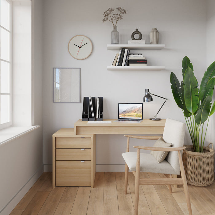 Multi-Purpose Storage Office Storage And Filling Cabinet, Natural Blonde Oak Coat Rack