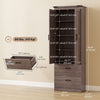 HOMCOM 67" Tall Kitchen Pantry Cabinet with Adjustable Shelves