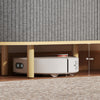 HOMCOM 47" Modern Sideboard Buffet Cabinet with Tambour Sliding Doors Grey