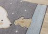 Kids Polar Bear Rabbit Area Rug - 5'3" x 7'7"|Carpette à motif d’ours polaire avec lapin pour enfants - 5 pi 3 po x 7 pi 7 po