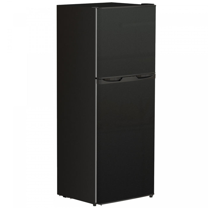 HOMCOM Mini Fridge with Freezer 4.6 Cu.Ft 2 Door Small Refrigerator Black