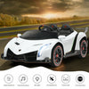 Costway 12v 2-seater Licensed Lamborghini Kids Ride On Car W/ RC & Swing Function White