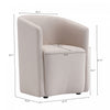 Hearth Contemporary Modern Upholstered Armchair in Barley | Fauteuil contemporain moderne Hearth en tissu avec accoudoirs, coloris orge