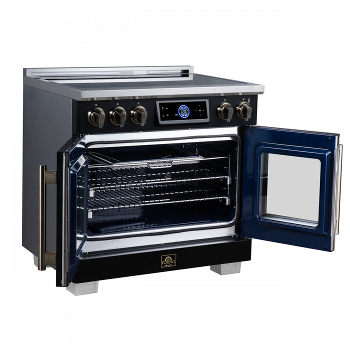 Forno Maximus 36 Inch Induction Range Black, 5.36 cu.ft - FFSIN0932-36BLK Electric Range