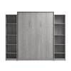 Bestar Claremont 10-Shelf Queen Murphy Bed - Platinum Grey|Grand lit escamotable Claremont de Bestar à 10 tablettes - gris platine