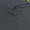 Outsunny 11ft Offset Hanging Patio Umbrella For Backyard, Black