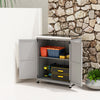 Outsunny Wooden Storage Cabinet, Outdoor Garden Shed W/shelf, Grey