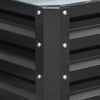 Outsunny 4' X 2' X 1' Raised Garden Bed, Galvanized Steel Planter Box For Vegetables, Flowers, Herbs|Outsunny Parterre De Fleur Rectangulaire Potager De Jardin Jardinieres Bac A Fleurs Panneaux Modulab