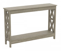 47” Console Table With 1 Shelf - Dark Taupe 