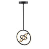 Trilogy Collection 13" Integrated LED Pendant - Black & Gold|Luminaire suspendu de la collection Trilogy avec lumière à DEL intégrée de 13 po - noir et doré