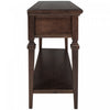 Sabina Solid Wood Console Table With 3 Drawers And Shelf - Espresso | Table Console Sabina En Bois Massif Avec 3 Tiroirs Et Etagere - Espresso