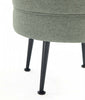Bailey Mid-Century Modern Upholstered Accent Ottoman in Sage Green | Pouf d’appoint capitonne Bailey style milieu du siecle en vert sauge