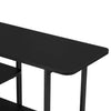 Celine Contemporary Modern 71" Console Table in Black (3-Shelf) | Console moderne contemporaine Celine 71" en noir (3 etageres)