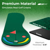 Costway 9.8ft X 3ft Par 3 Holes Golf Putting Green Mat Set For Indoor & Outdoor Practice
