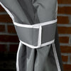 Outsunny Outdoor Towel Rack For Pool, Covered Pool Caddy, Grey