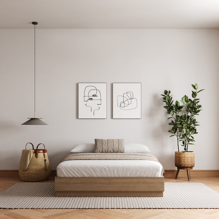 Milano Platform Bed Frame King Bed