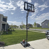 Soozier 7.7-10ft Portable Basketball Hoop With 43'' Shatterproof Backboard