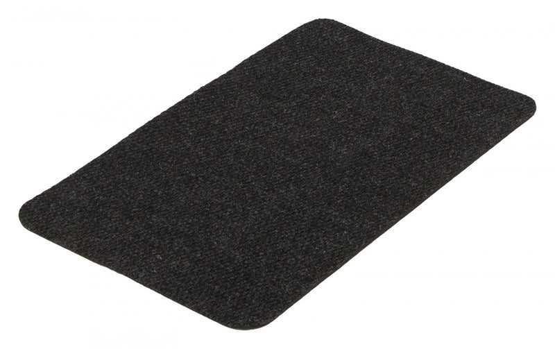 Modern 1'8\" x 2'7\" Hobnail indoor/outdoor Rug mat in Black Outdoor Area Rug