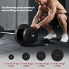 Soozier 154 lbs Barbell Weight Set, Adjustable Weights for Home Gym