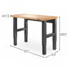 Gladiator 4' Adjustable Height Hardwood Workbench - Hammered Granite|Établi de 4 pi à hauteur réglable en bois franc de Gladiator - granite martelé