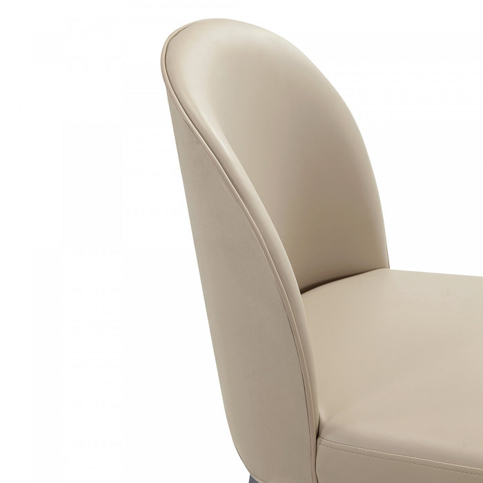 Hillman Modern Wood Upholstered Dining Chair in Sand - Set of 4