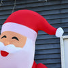 Homcom 8ft Santa Claus Inflatable Christmas Decoration|Homcom Pere Noel Gonflable Rouge