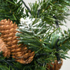 Homcom 7.5' Skinny Prelit Artificial Christmas Tree With Snow-dipped Tips|Homcom Arbre De Noel Artificiel Pre-eclaire De 7,5 Pi, Pointes Enneigees
