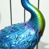 Outsunny Peacock Garden Statue, 32.7" Standing Steel Lawn Ornament