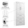 Bestar Pur 36 W Wardrobe with Drawers - White|Garde-robe Pur de Bestar de 36 po (L) avec tiroirs - blanche