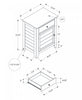 Accent Side End Table Nightstand Storage Drawer Bedroom Grey Veneer Transitional|Table de bout, d’appoint et de nuit de style transitionnel avec tiroir de rangement et placages gris pour la chambre à coucher