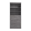 Bestar Pur 36 W Closet Organizer with Drawers - Bark Grey|Organisateur de garde-robe Pur de Bestar de 36 po (L) avec tiroirs - gris écorce