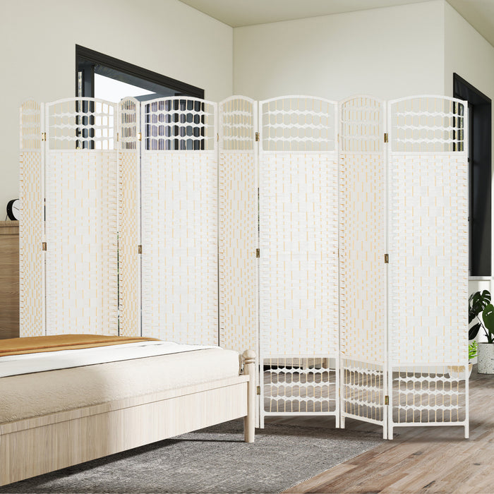HOMCOM 5.6ft Folding Room Divider, Freestanding Privacy Screen for Bedroom